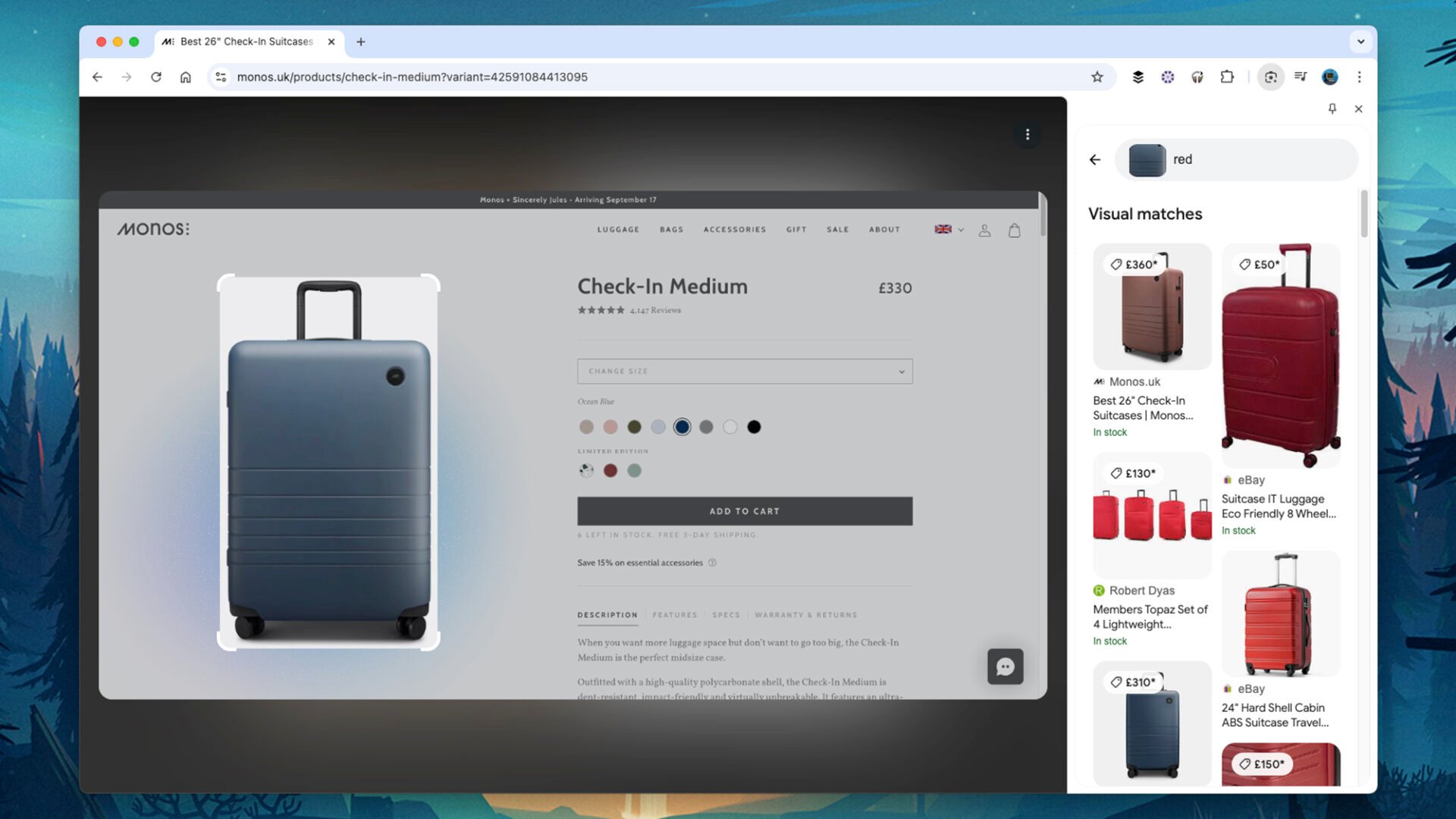Google Lens in Google Chrome