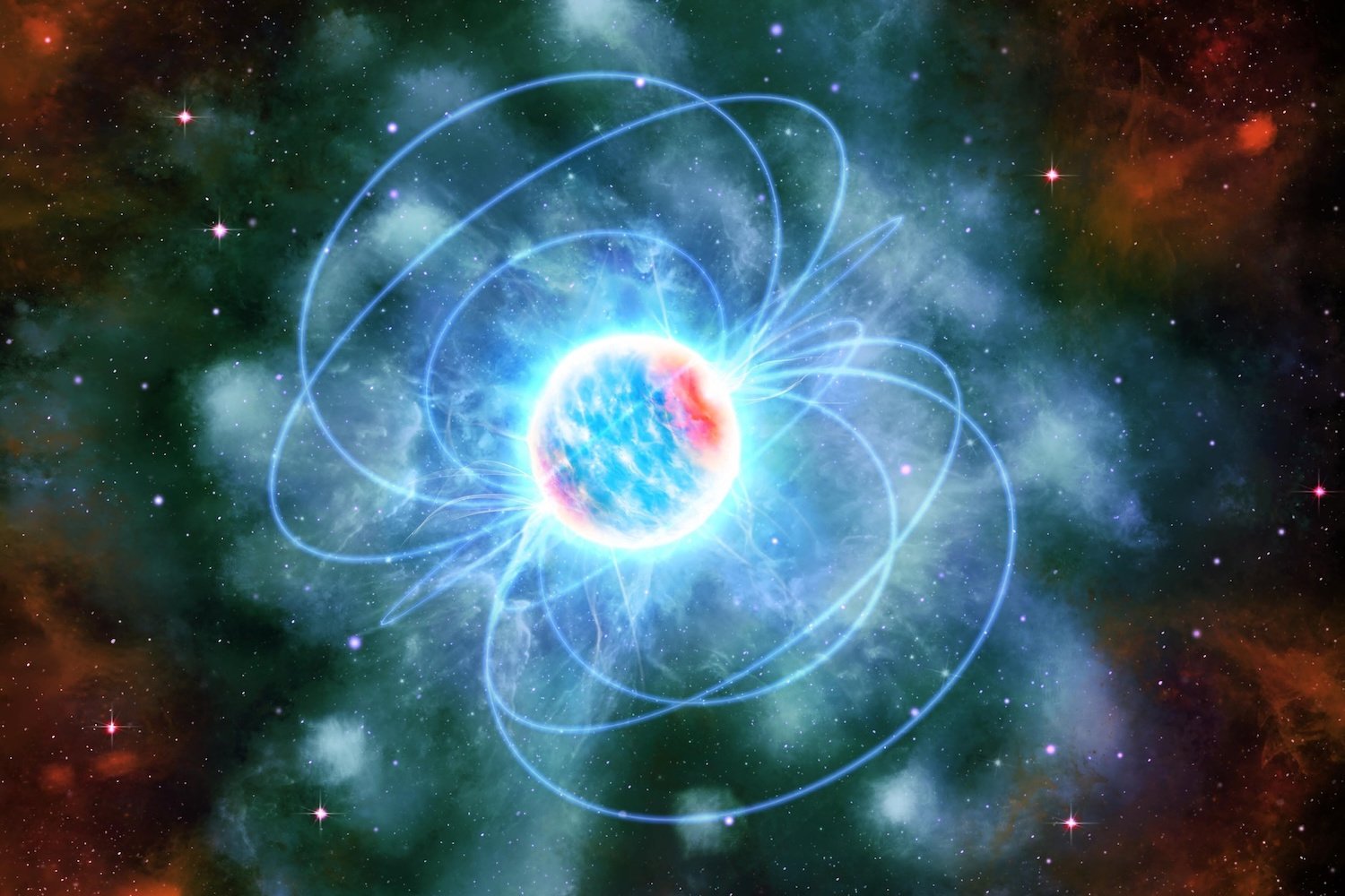 Illustration of a neutron star
