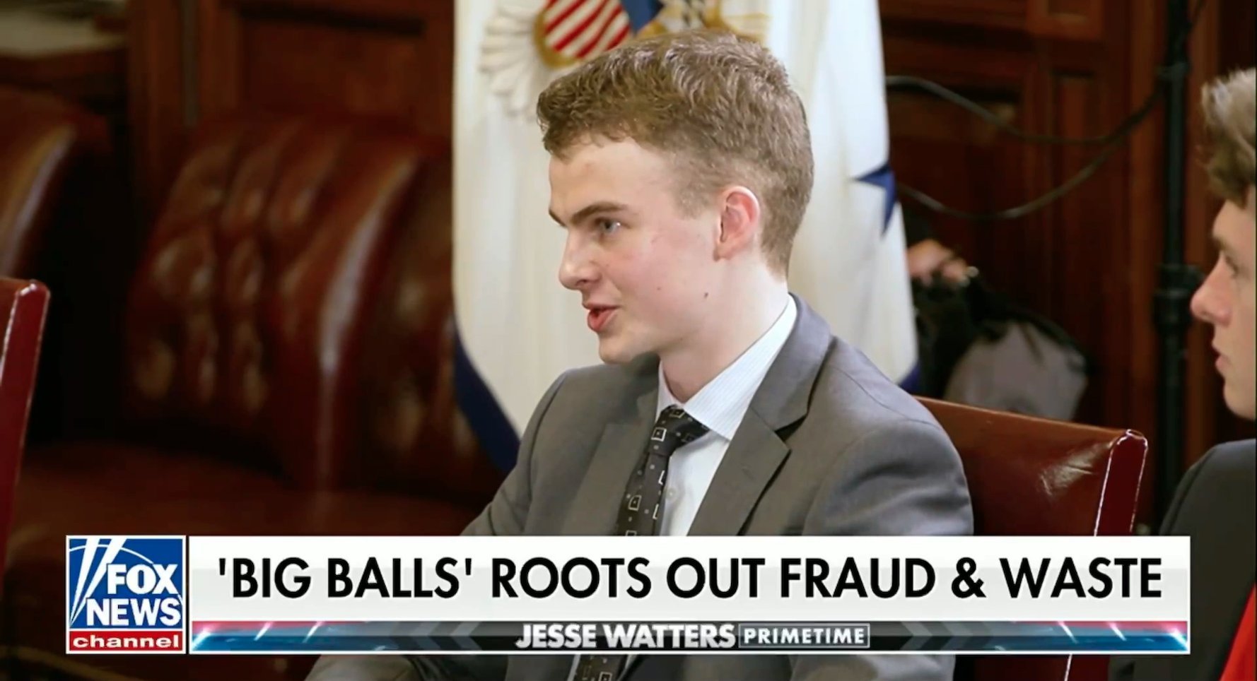 Screenshot from Fox News on May 1, 2025 showing "Big Balls."