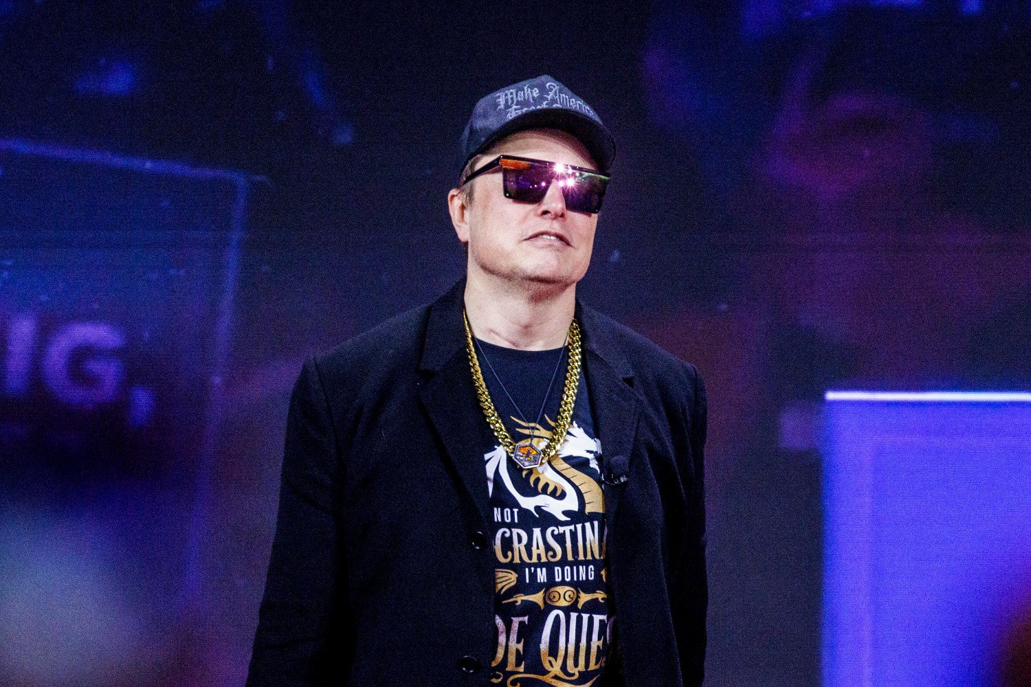 Billionaire oligarch Elon Musk at the Conservative Political Action Conference (CPAC) in National Harbor, Maryland, on Feb. 20, 2025.