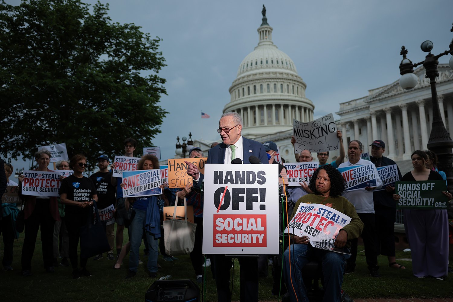 Senator Warren Holds A Press Conference On Social Security