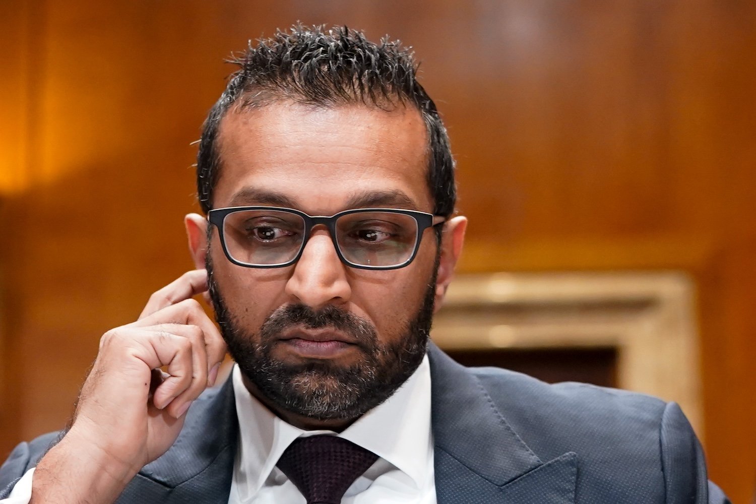 Kash Patel, director of the Federal Bureau of Investigation (FBI), during a Senate Appropriations Subcommittee on Commerce, Justice, Science, and Related Agencies hearing in Washington, DC, US, on Thursday, May 8, 2025.