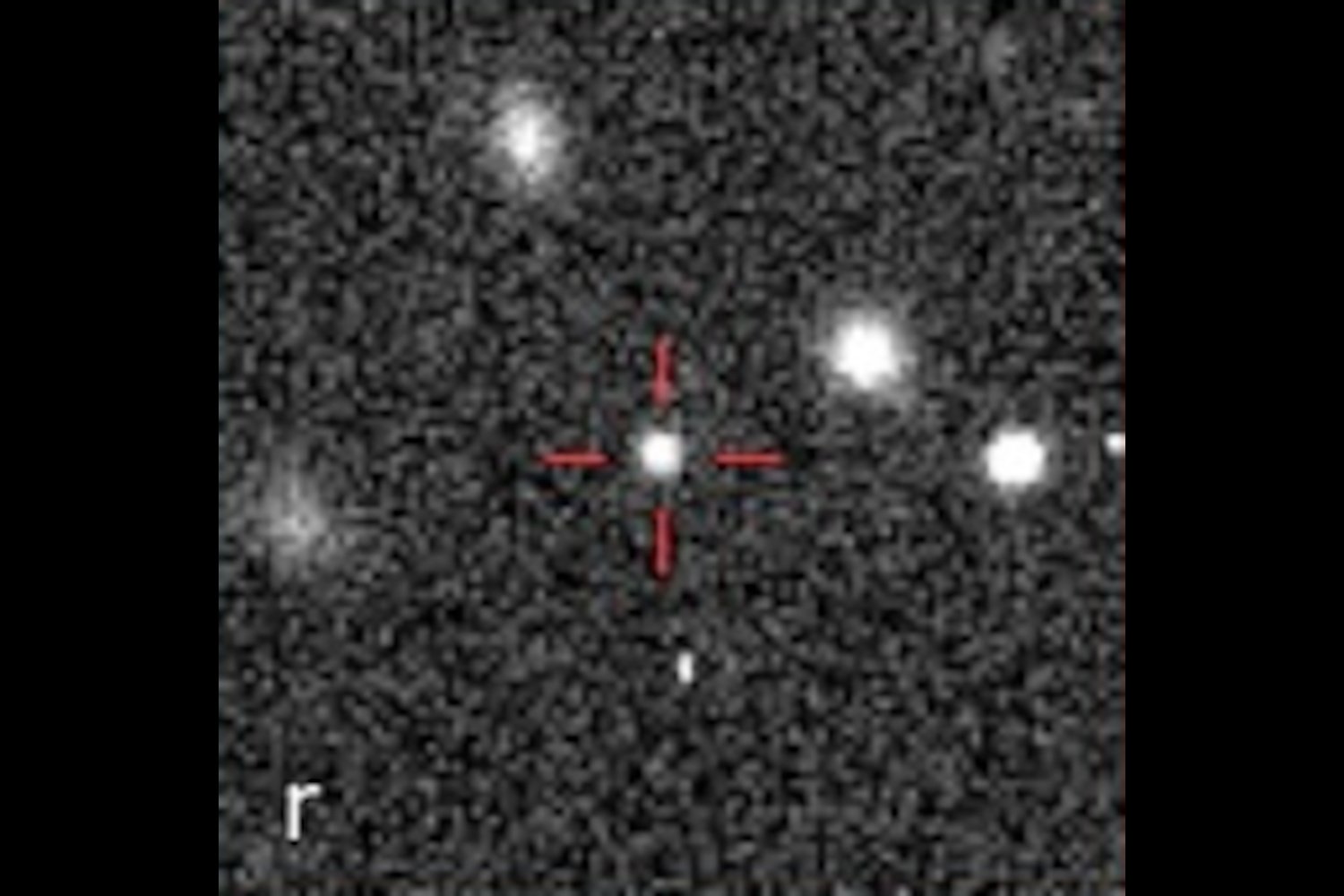The minor planet spotted beyond Pluto.