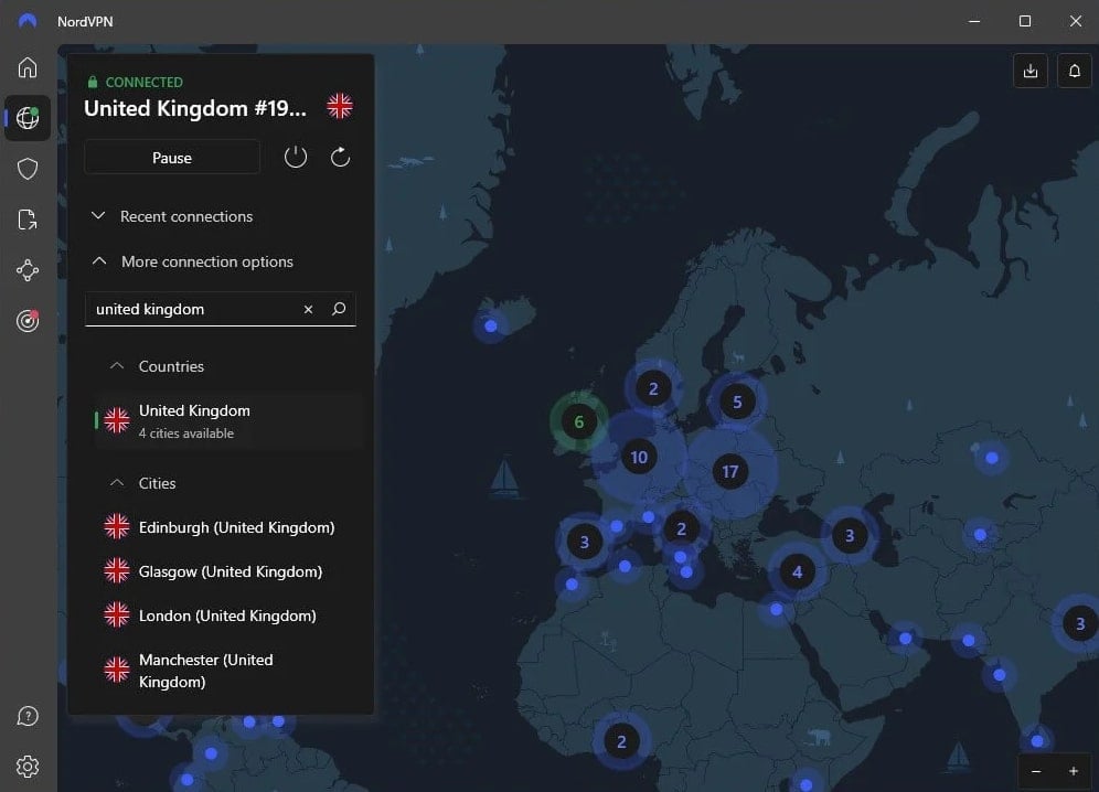Nordvpn Connected To Uk Server