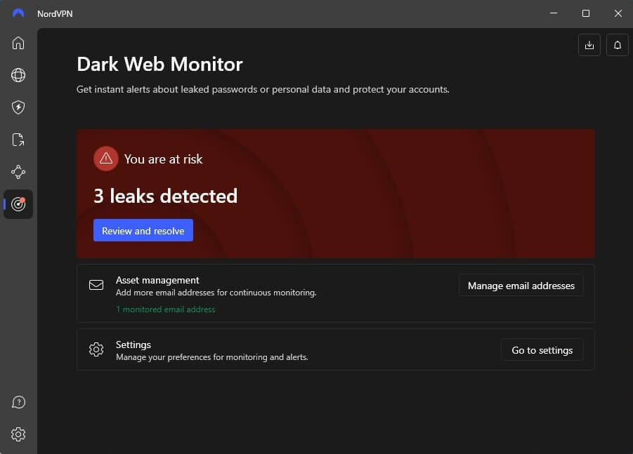 Nordvpn Dark Web Monitor