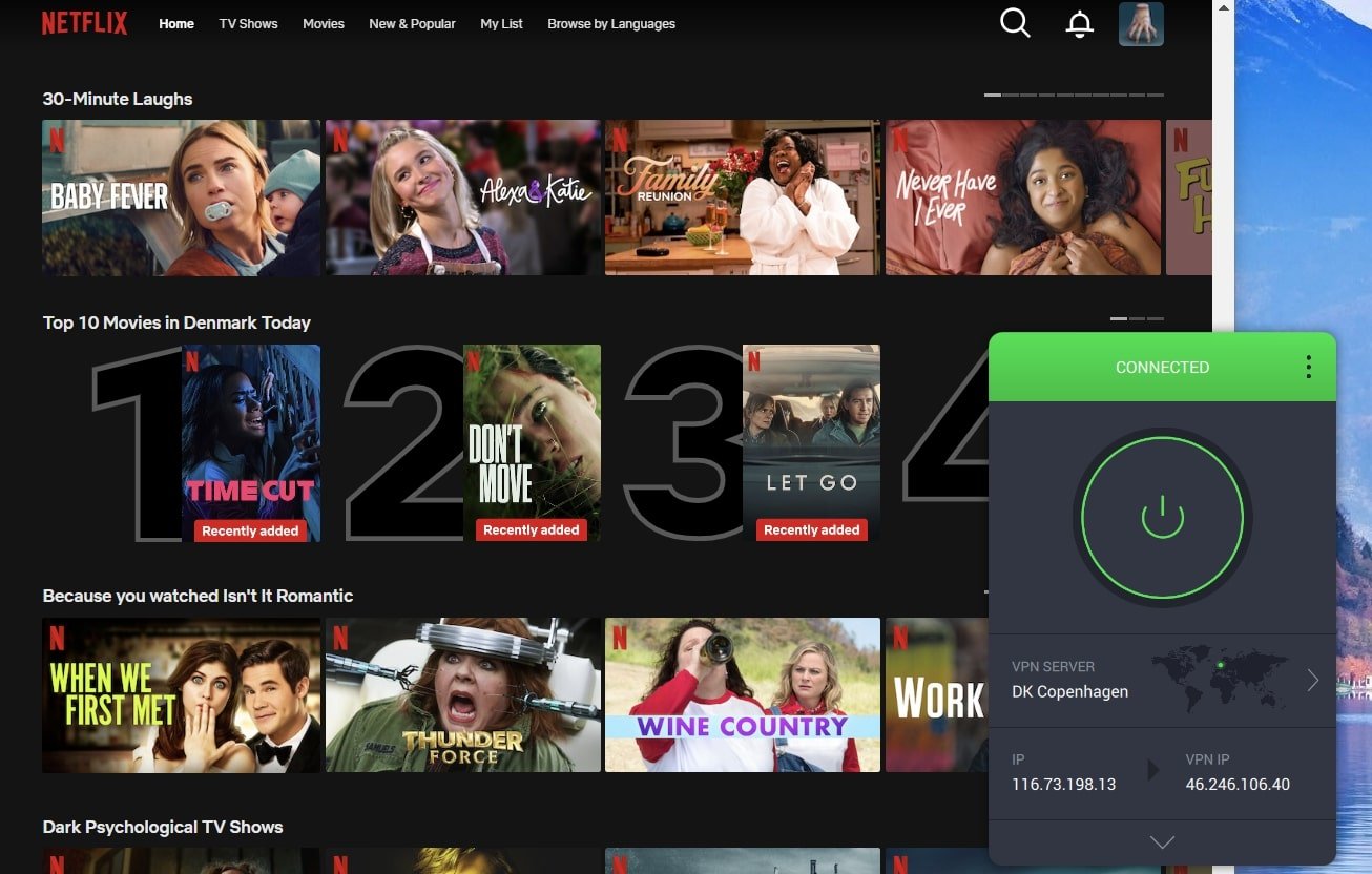Pia To Unblock Denmark Netflix
